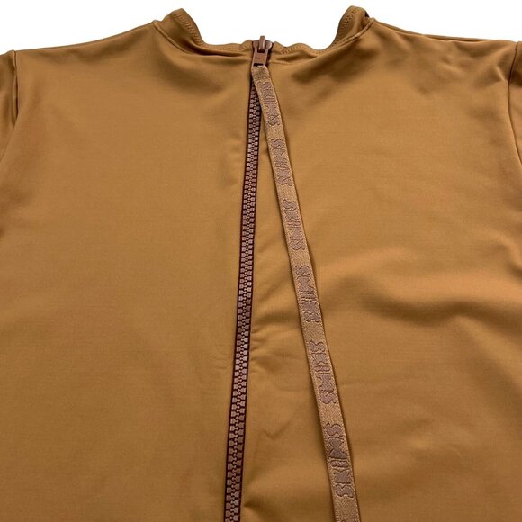 SKIMS Swim Long Sleeve One Piece Almond‎ 3X - Picture 7 of 13